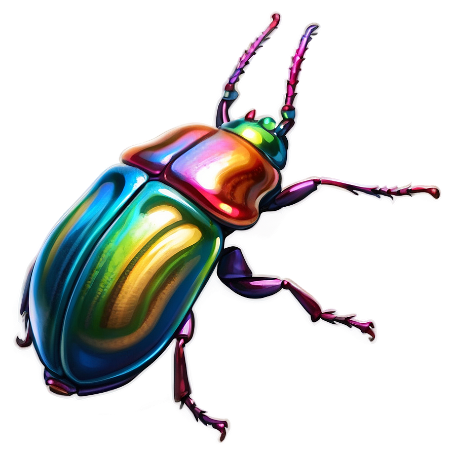 Colorful Beetle Artwork Png Rem