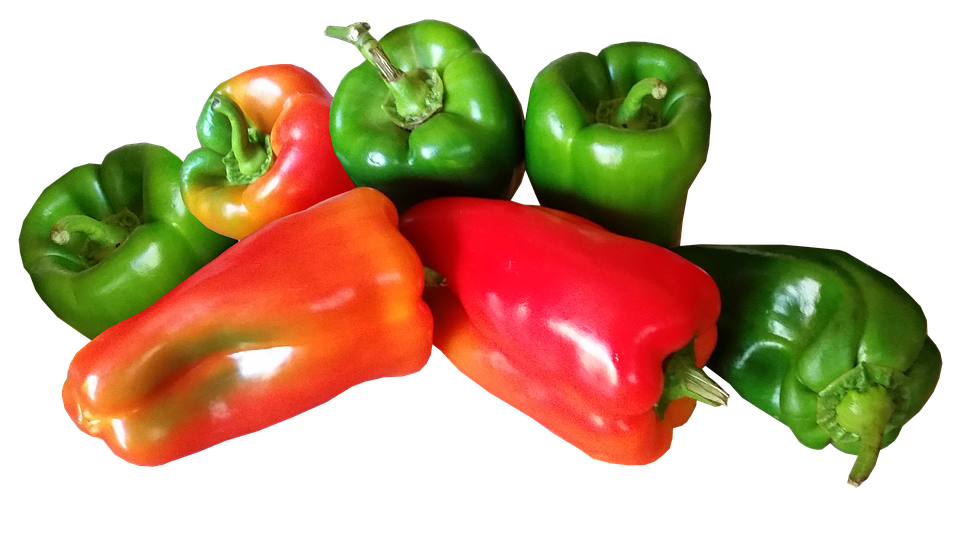 Colorful Bell Peppers Assortment PNG with transparent background