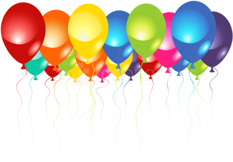 Colorful Birthday Balloons Background