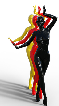 Colorful Bodysuit Models Germany PNG with transparent background