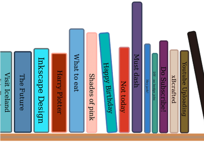 Colorful Book Spine Clipart