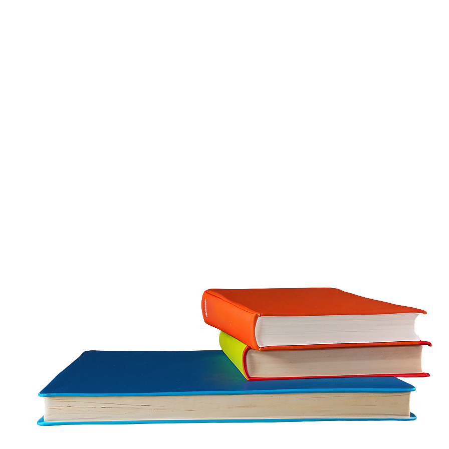 Colorful Books Stack Png 77