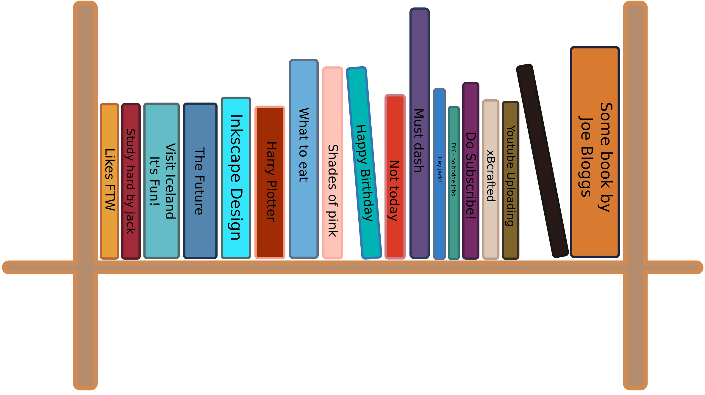 Bookshelf Png Pic - Books On A Shelf Clipart, Transparent Png PNG with transparent background