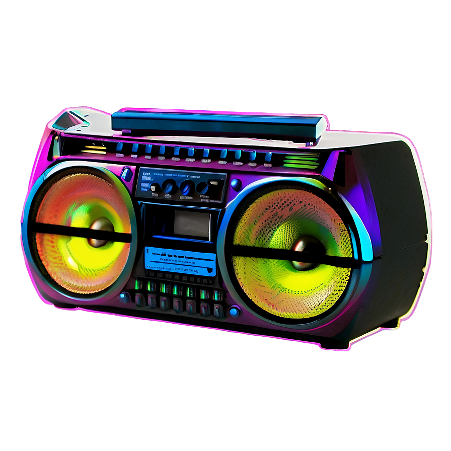 Colorful Boombox Png Rmo77