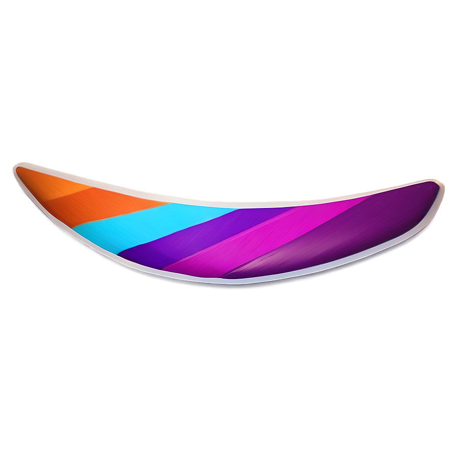 Colorful Boomerang PNG oit PNG with transparent background