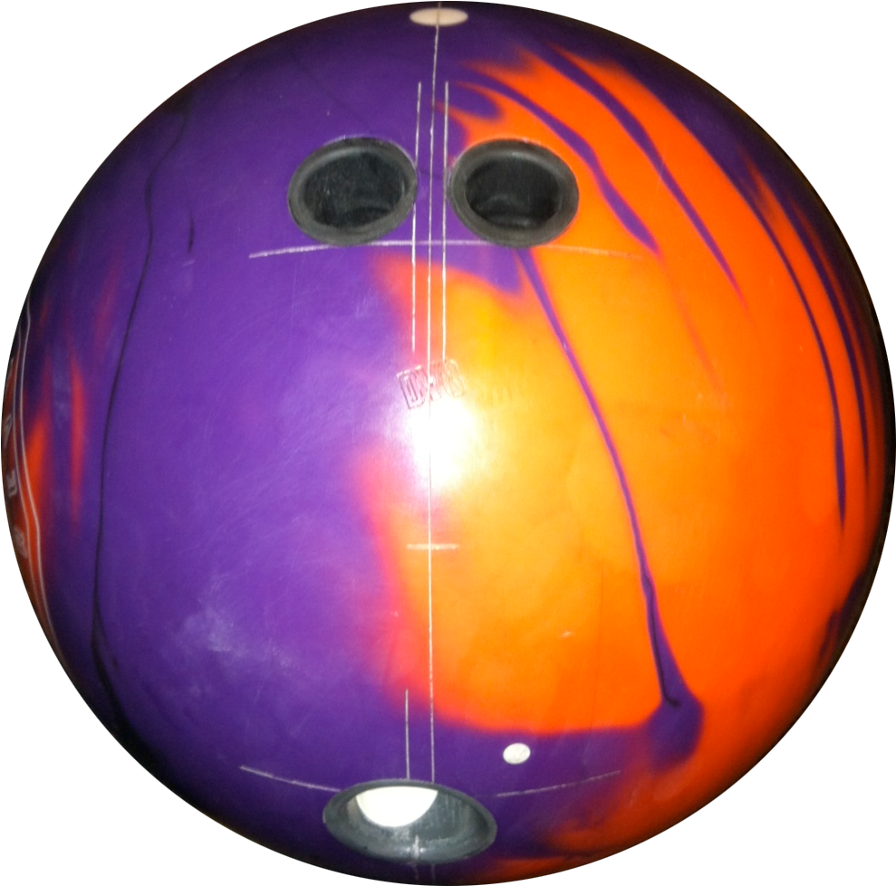 Colorful Bowling Ball Closeup