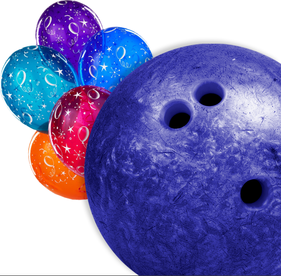 Bright Beautiful Birthday Balloons With A Bowling Ball - Tenpin Bowling Ball, HD Png Download PNG with transparent background