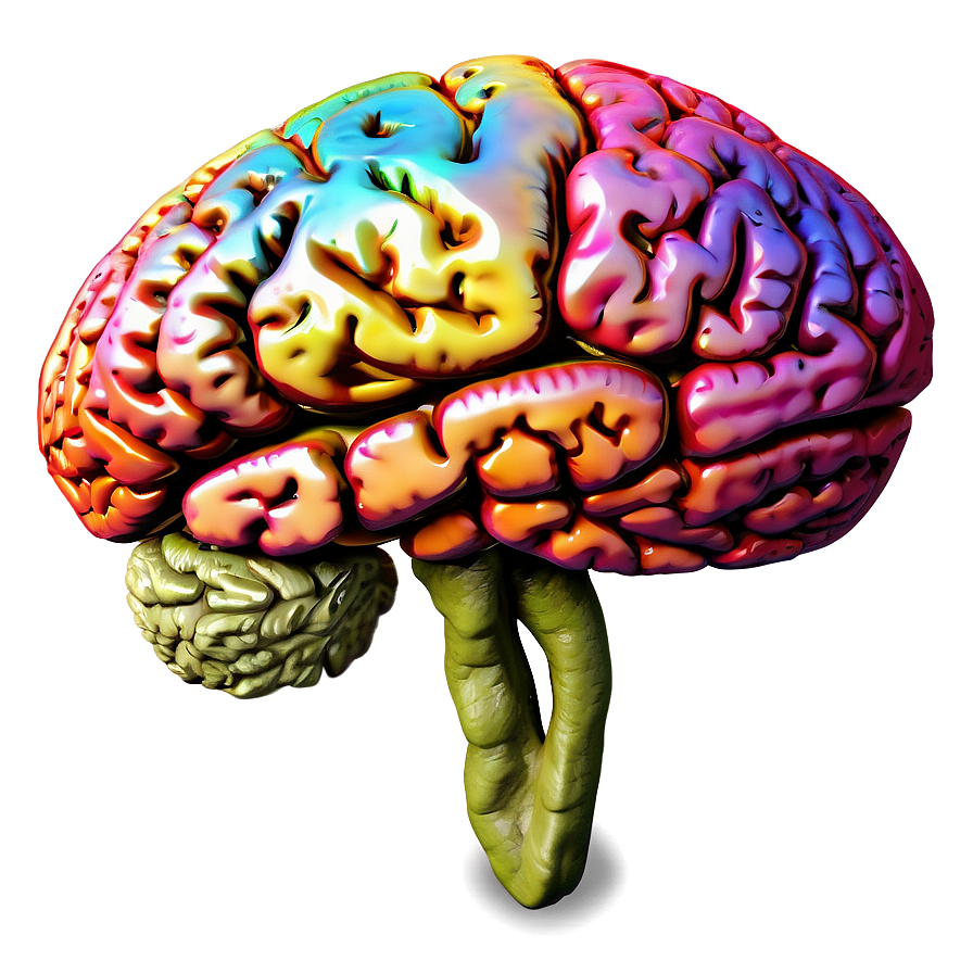 Colorful Brain Art Png Ejp