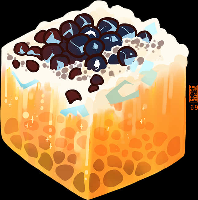 Colorful Bubble Tea Illustration