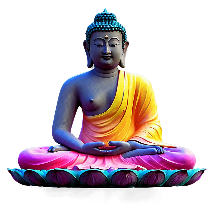 Colorful Buddha Png Wnd16