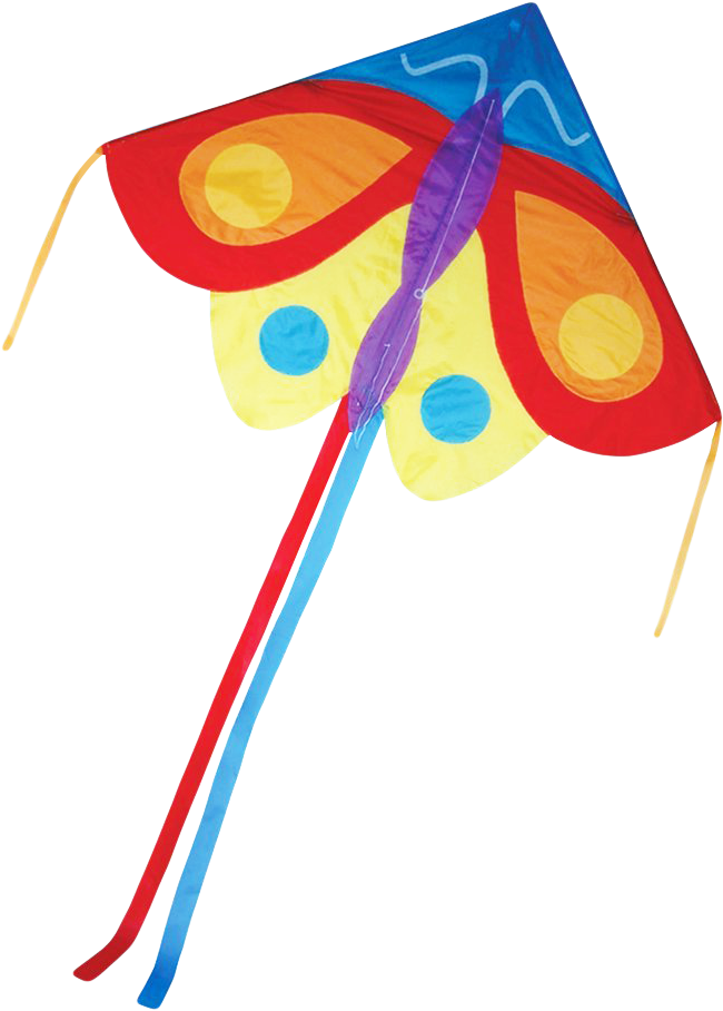 Colorful Butterfly Kite Flying