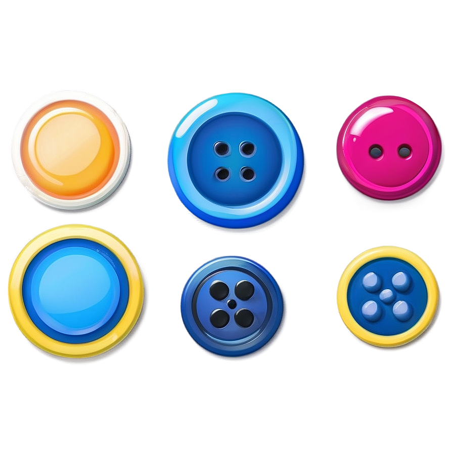 Colorful Button Collection Png 06262024