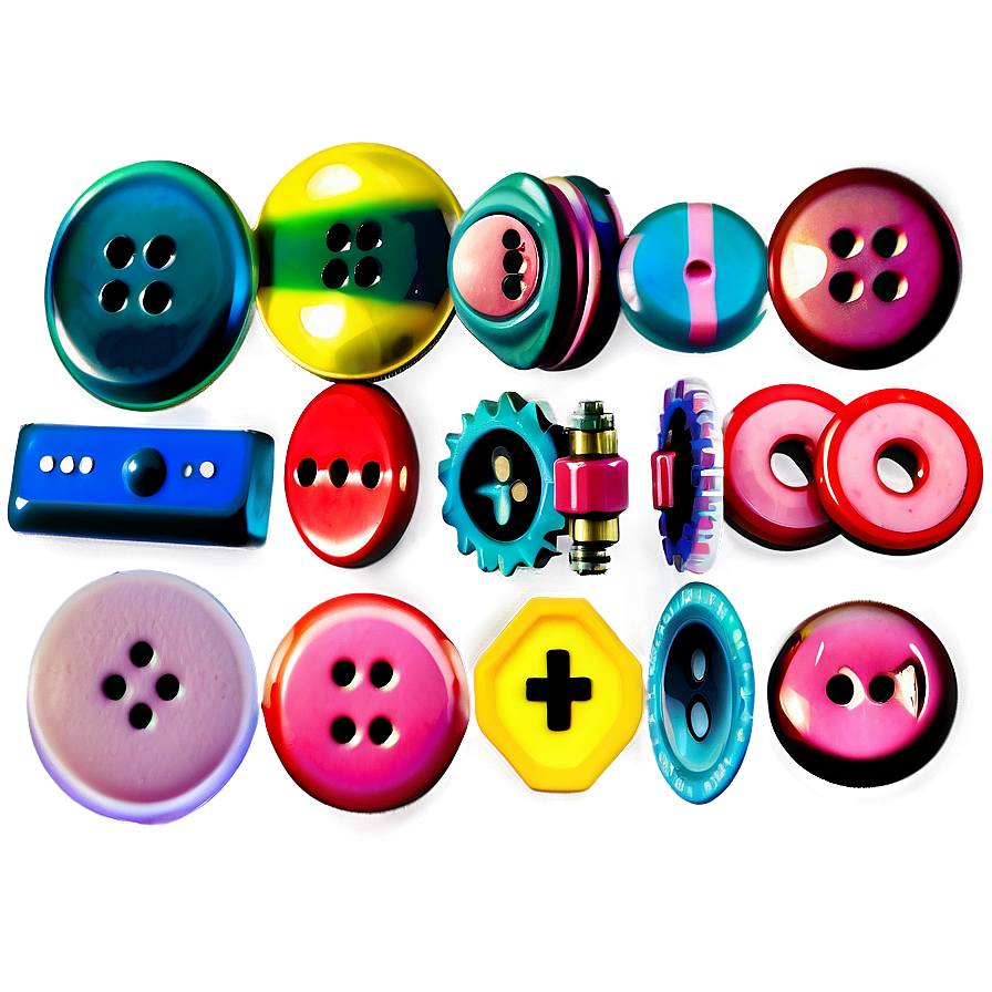 Colorful Button Collection Png Ypm24