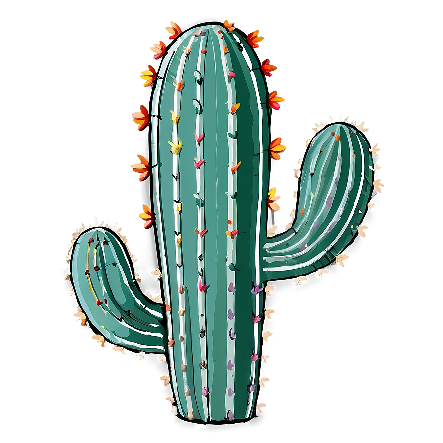 Colorful Cactus Png Chi