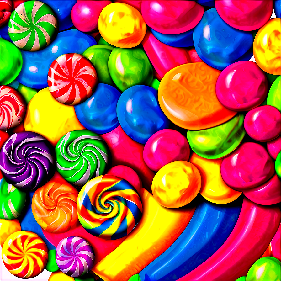 Colorful Candy Land Background Png Uxl