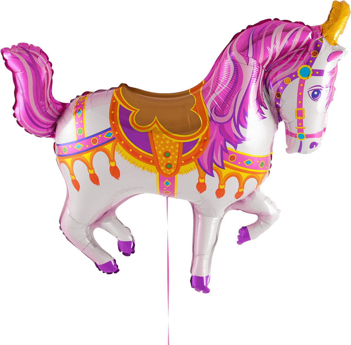 Colorful Carousel Horse Balloon