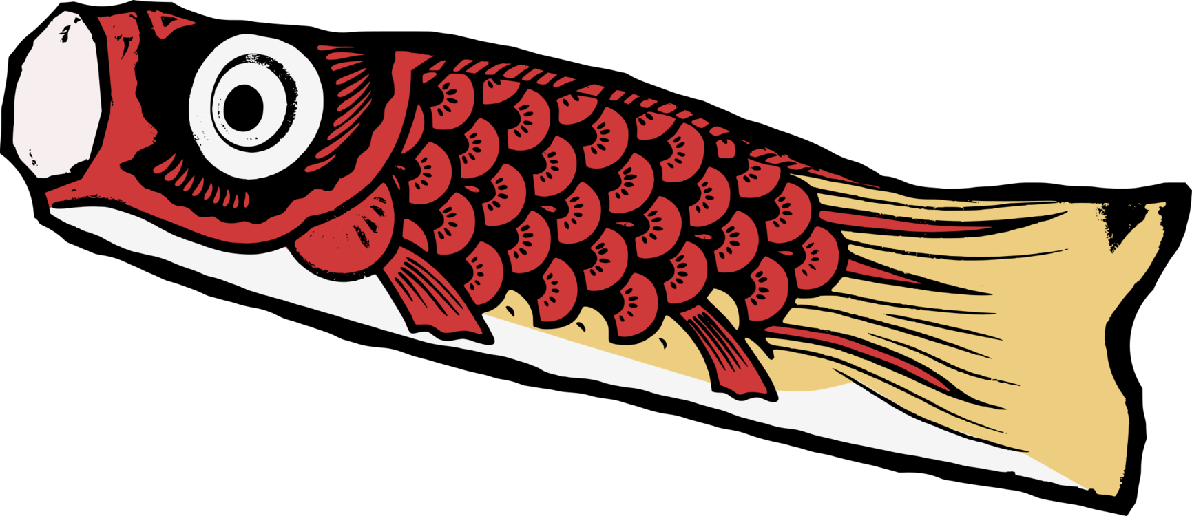 Colorful Carp Illustration