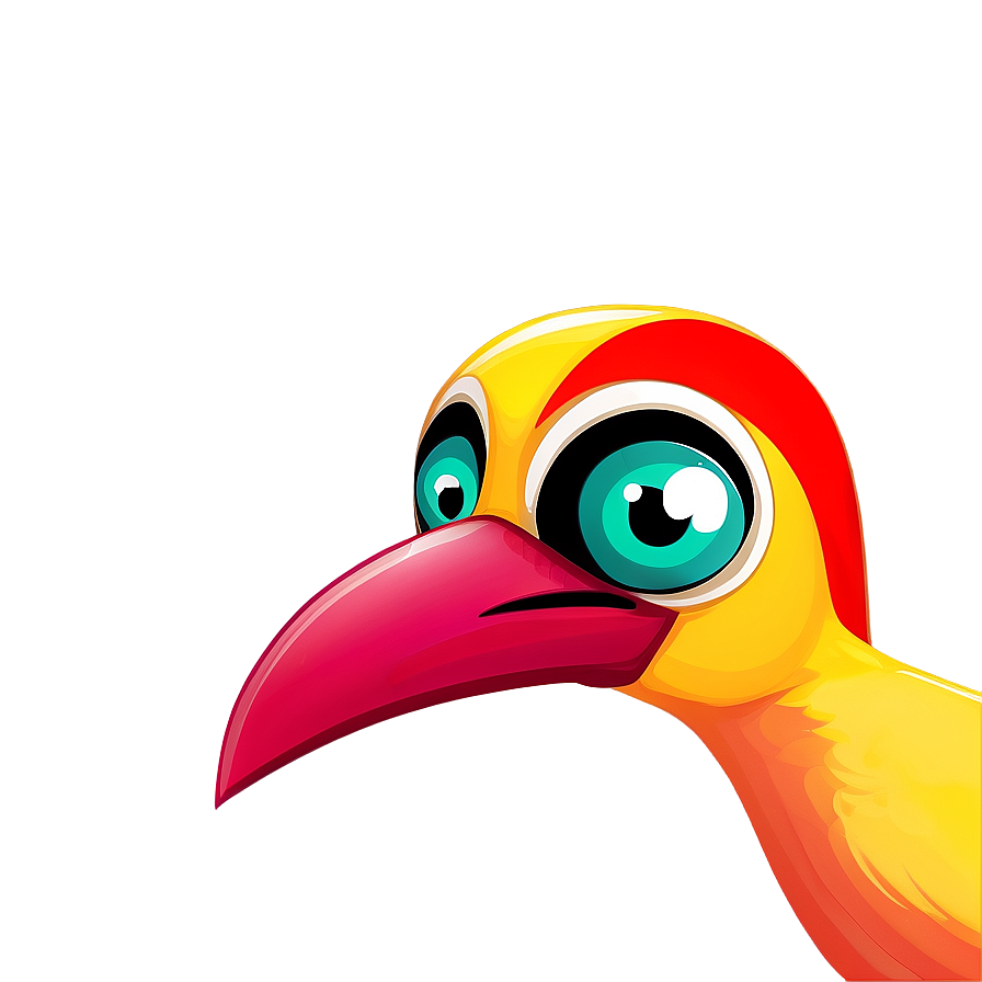 Colorful Cartoon Bird PNG 06202024 PNG image with a transparent background, free high-resolution download