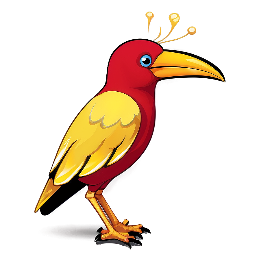 Colorful Cartoon Bird Png Vlf46