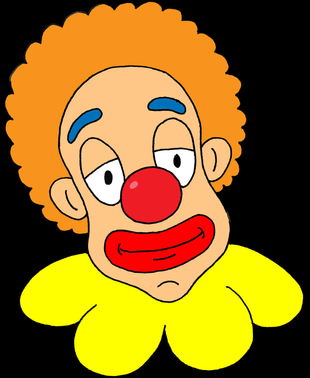 Colorful Cartoon Clown Illustration PNG with transparent background