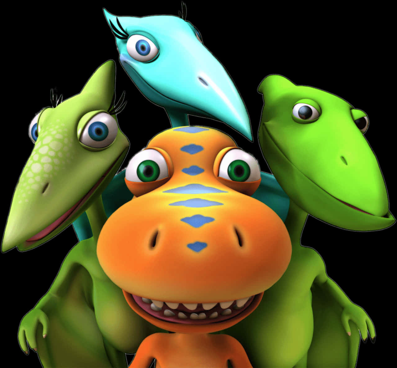 Colorful_ Cartoon_ Dinosaurs