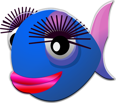 Colorful Cartoon Fish Graphic