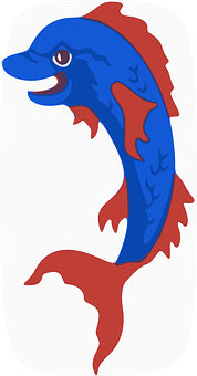 Colorful Cartoon Fish Illustration PNG with transparent background