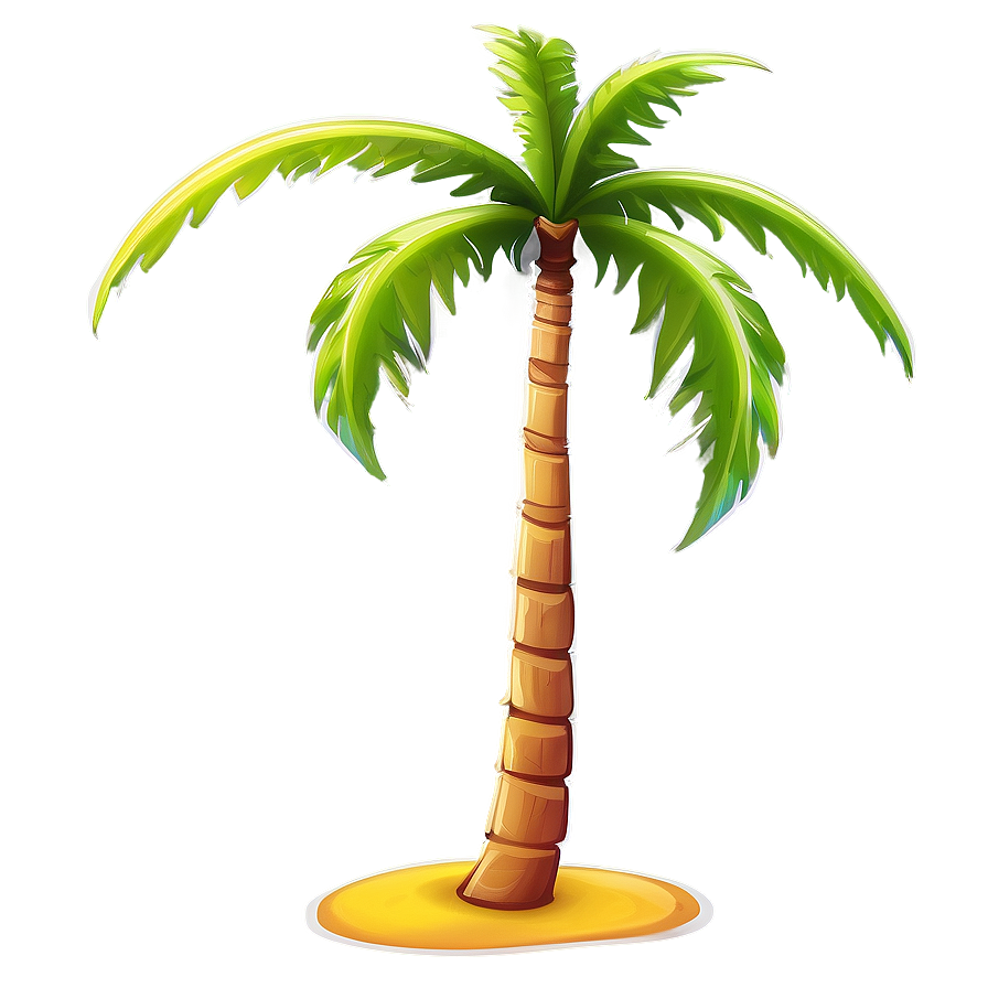 Colorful Cartoon Palm Tree Png 85