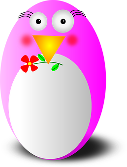 Colorful Cartoon Penguin