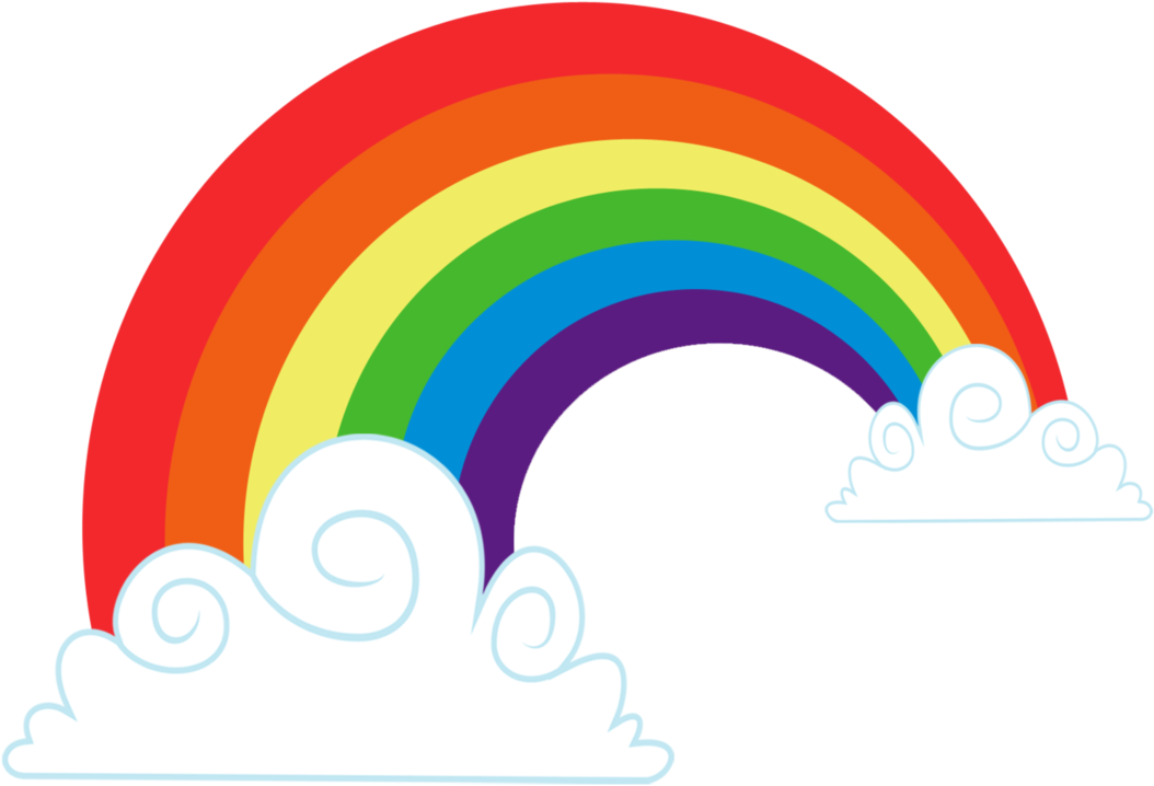 Arcoiris 123456789 - Cloud Rainbow Vector Png, Transparent Png PNG with transparent background