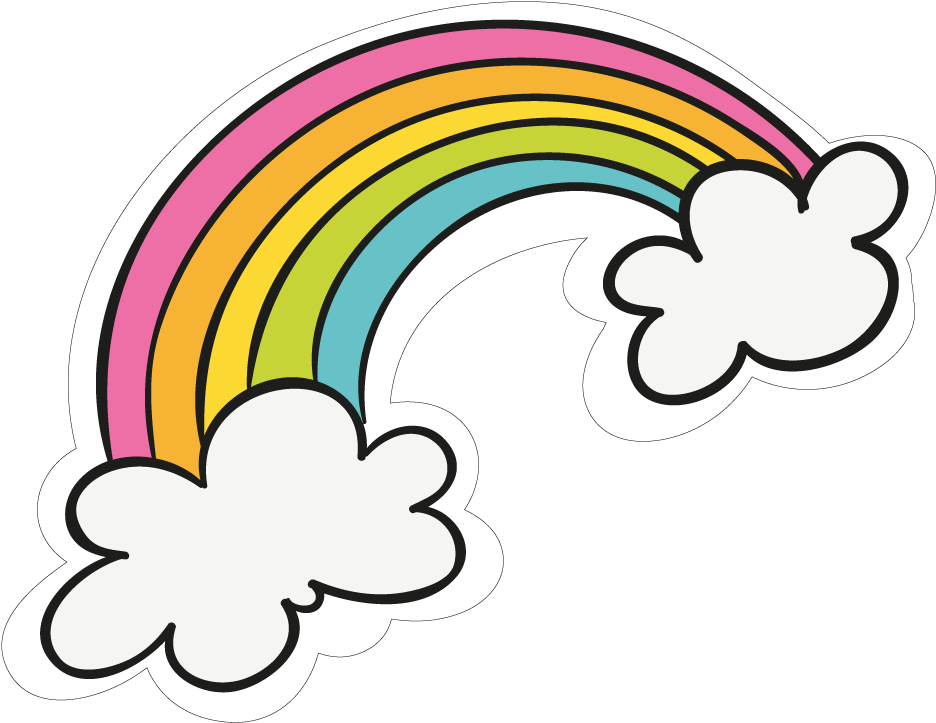 Rainbow Transparent Png - Cloud Rainbow Clipart Png, Png Download PNG with transparent background