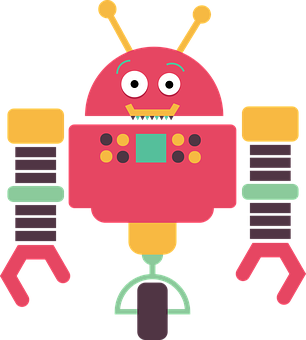 Colorful Cartoon Robot