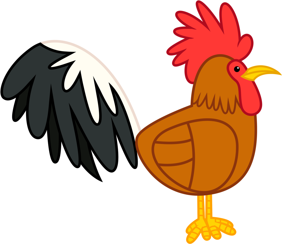 Colorful Cartoon Rooster