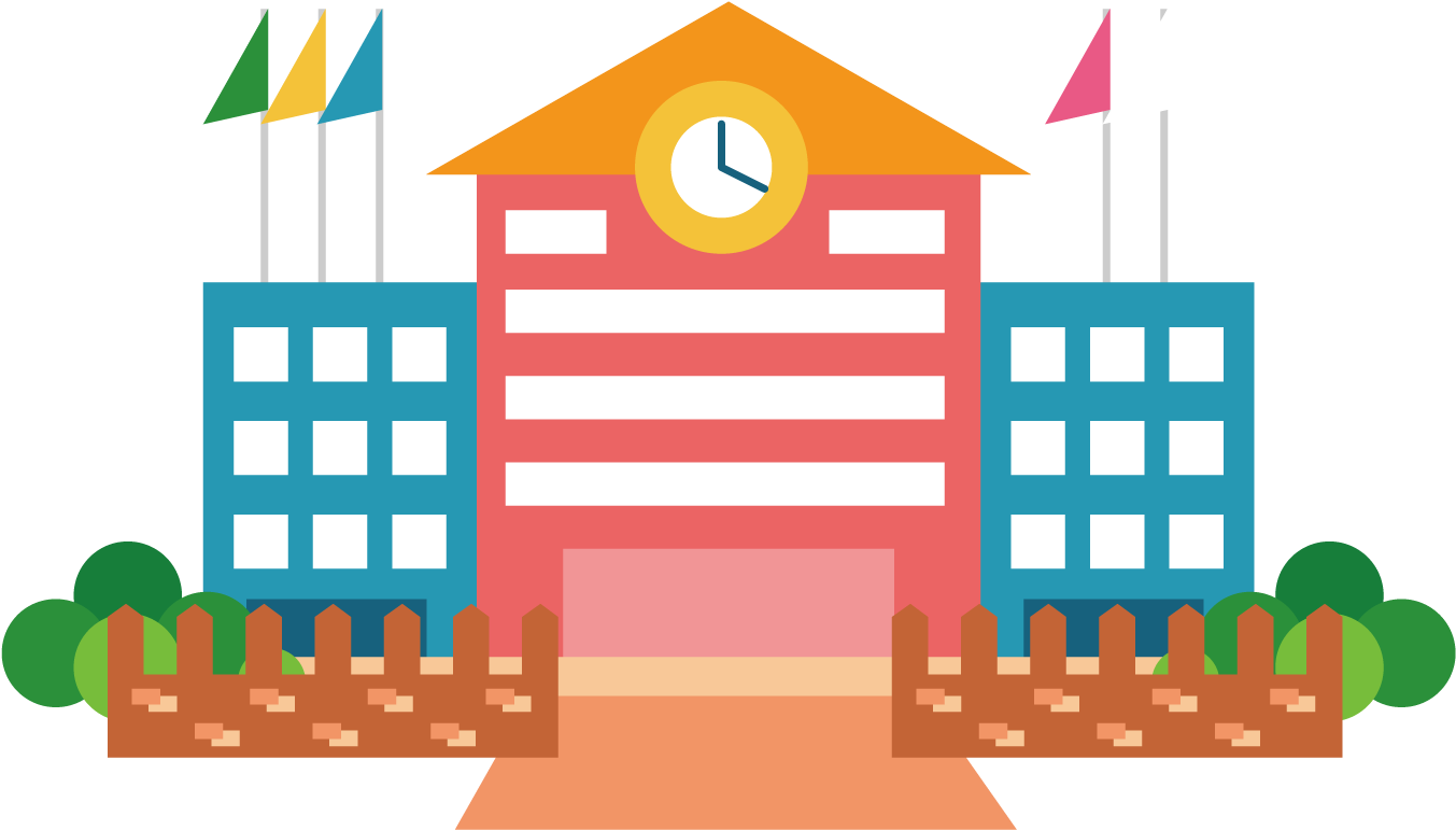 School Cartoon Transparent Background, HD Png Download PNG with transparent background