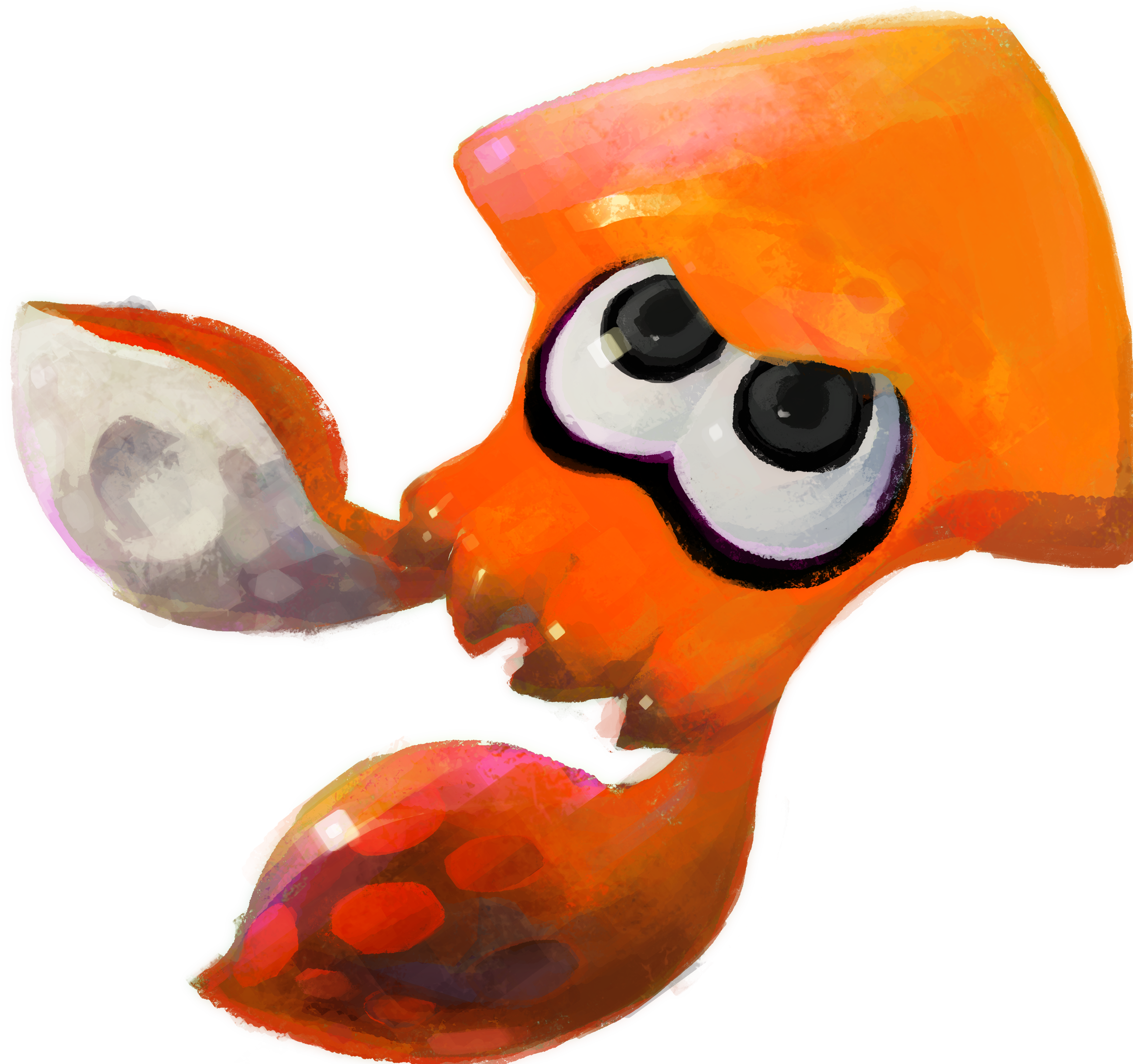 Colorful Cartoon Squid Illustration