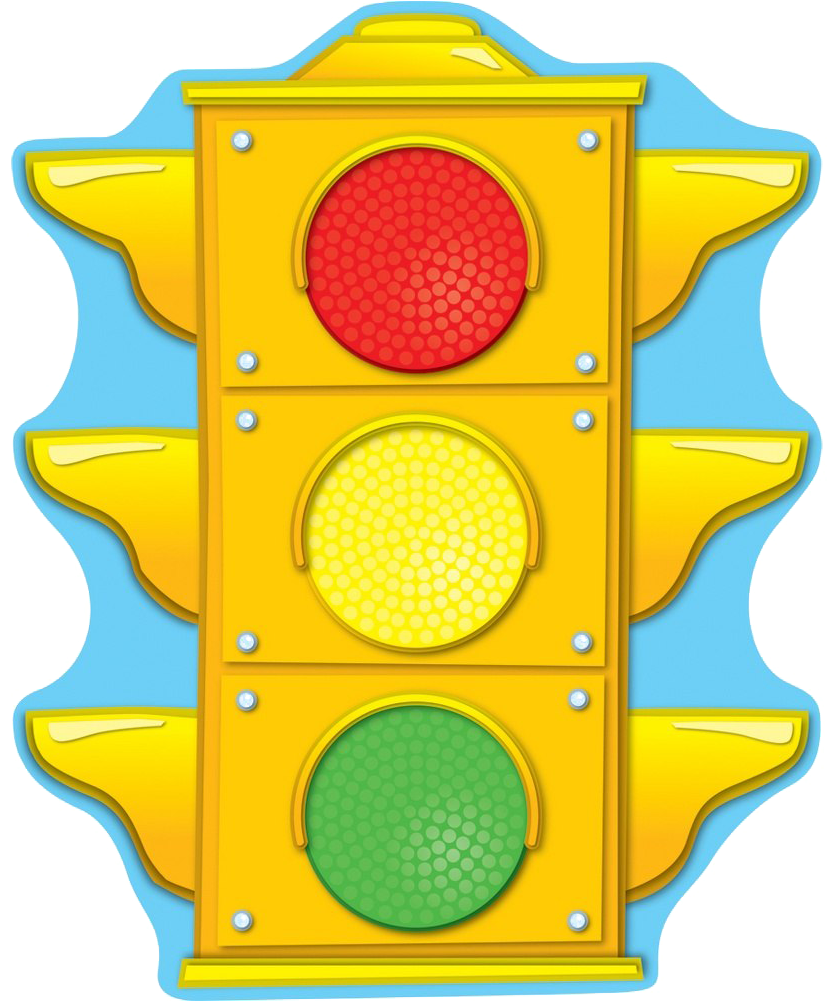 Colorful Cartoon Traffic Light Illustration