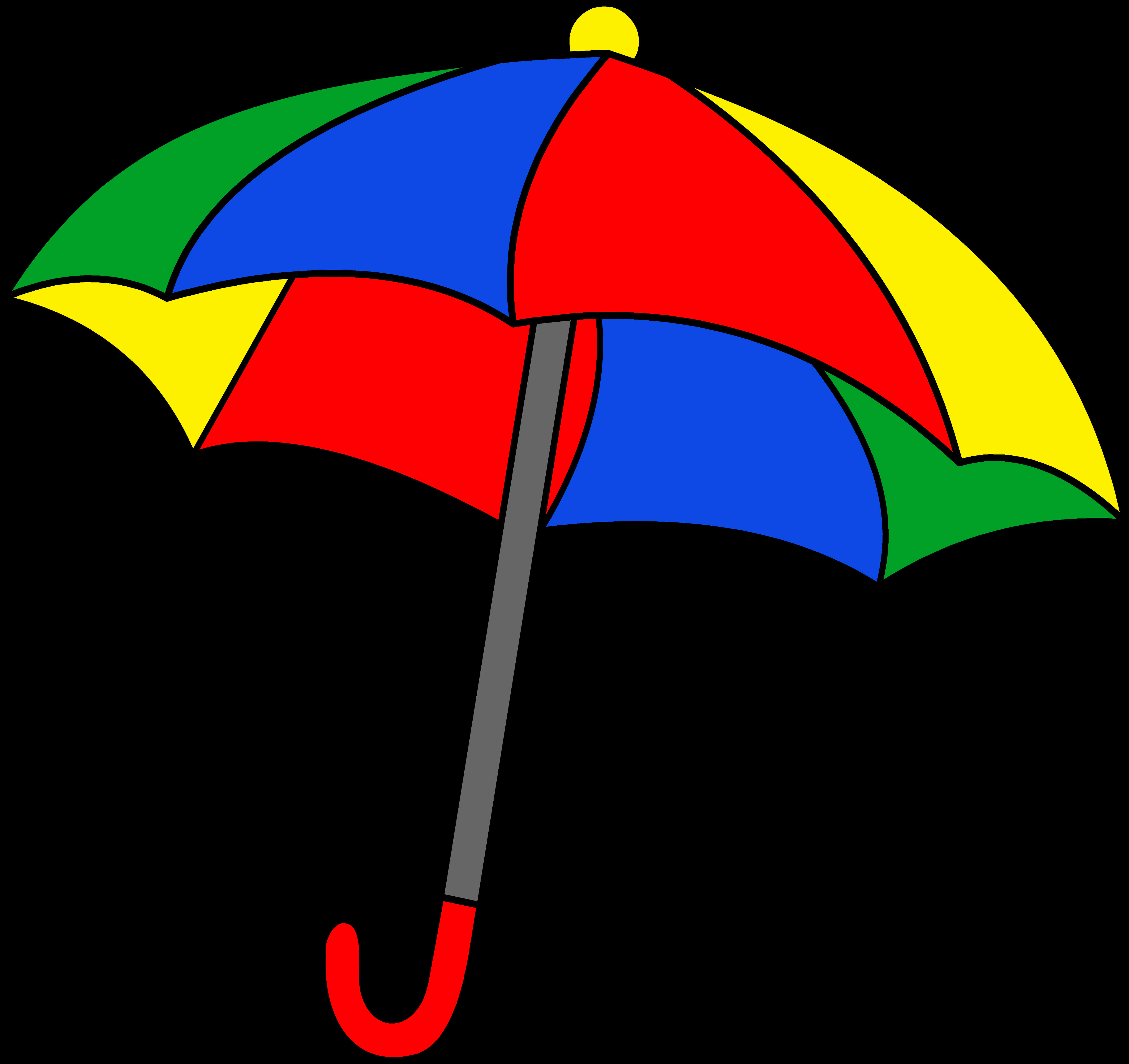 Colorful Cartoon Umbrella