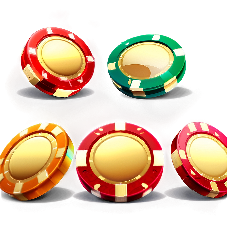 Colorful Casino Chips Png 06122024