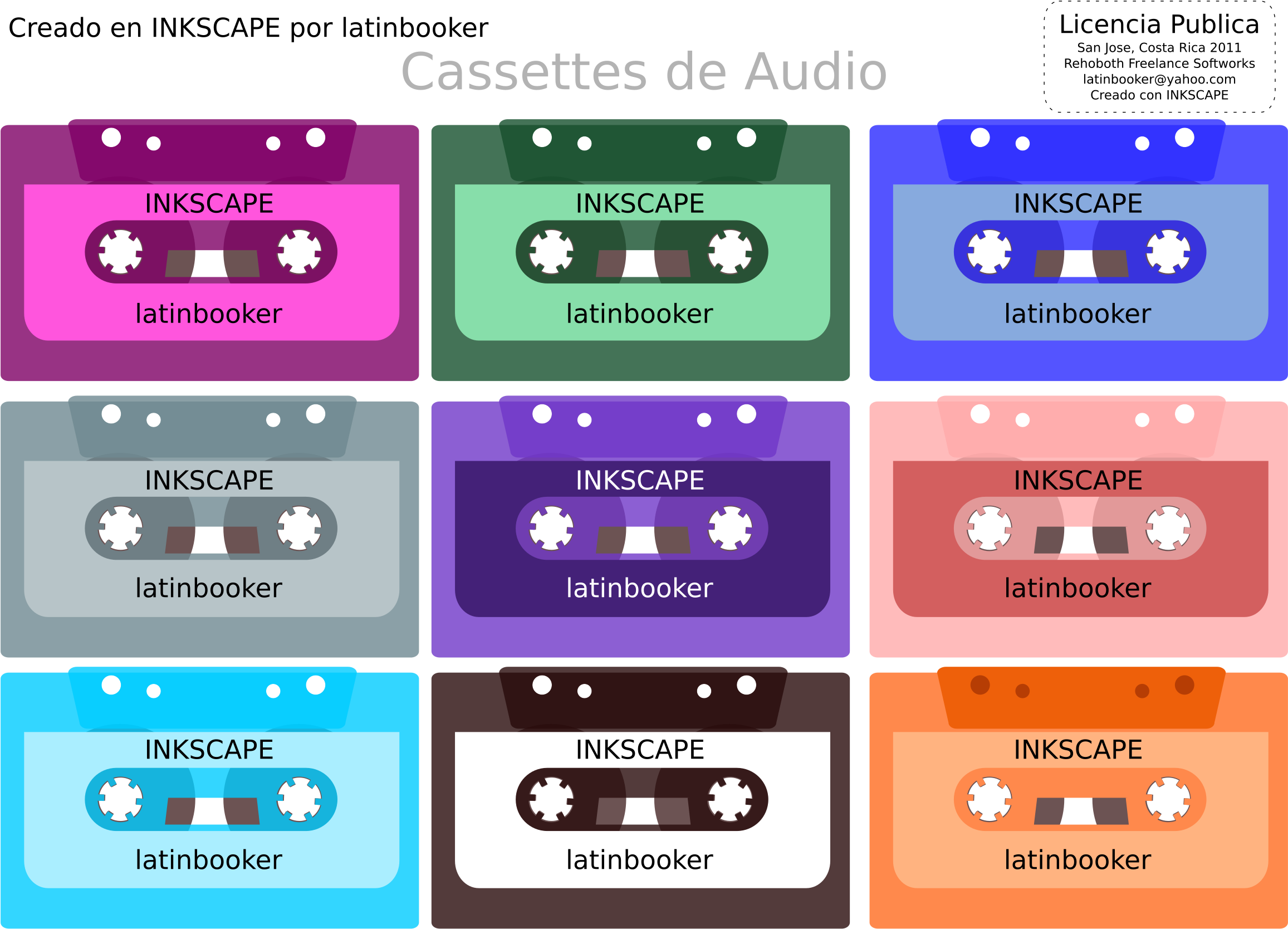 Colorful Cassette Tape Collection