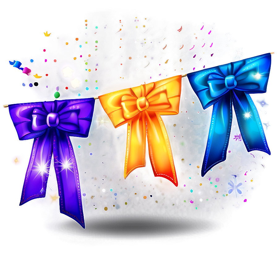 Colorful Celebration Banners PNG lbm92 PNG with transparent background