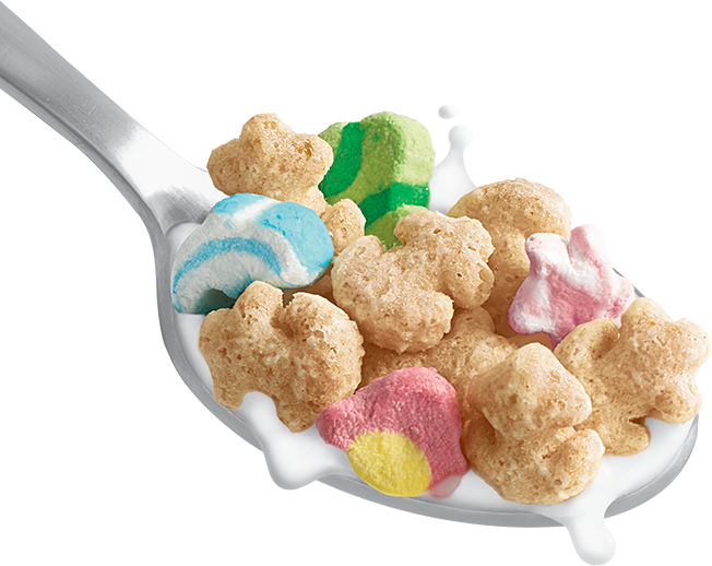 Colorful Cerealon Spoon PNG image with a transparent background, free high-resolution download