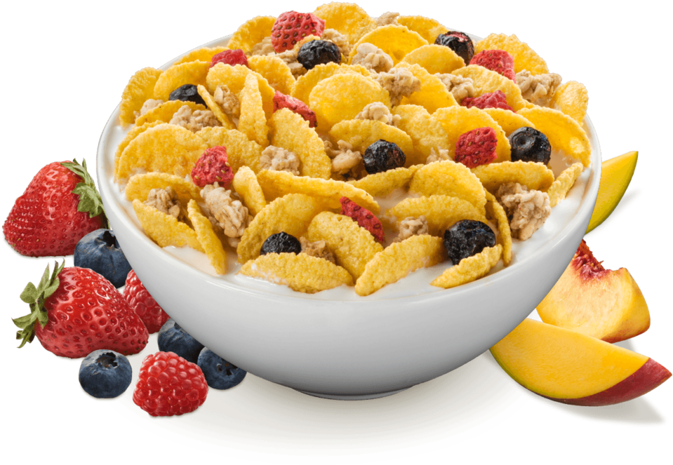 Colorful Cerealwith Fruits PNG image with a transparent background, free high-resolution download