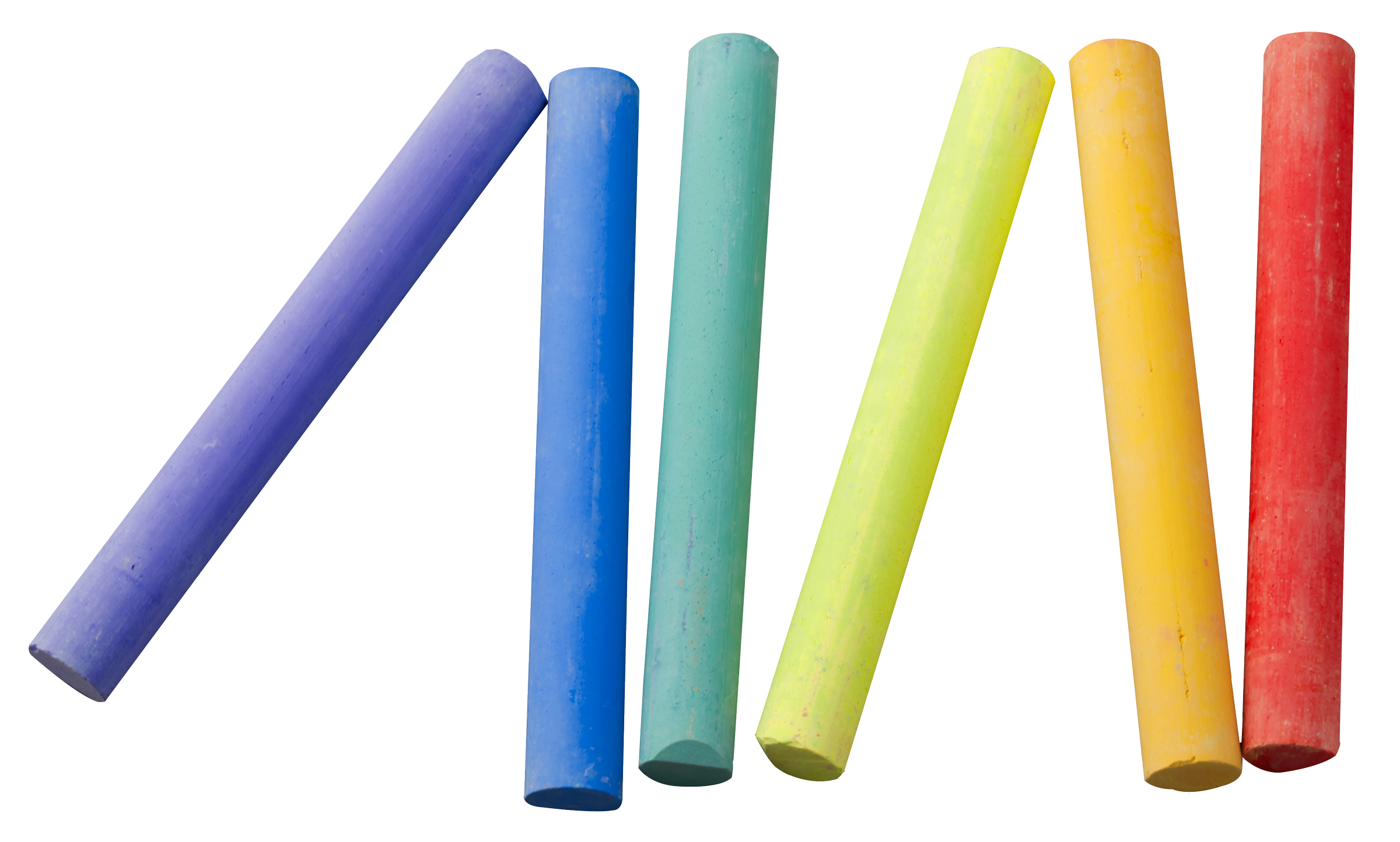 Colorful Chalk Pieces PNG with transparent background