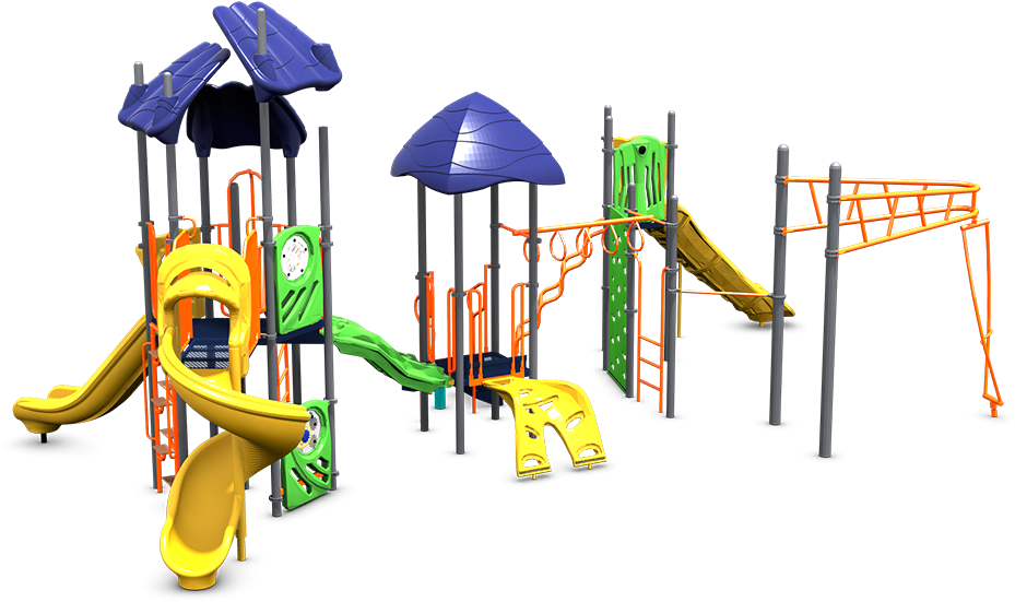 Colorful Childrens Playground Equipment