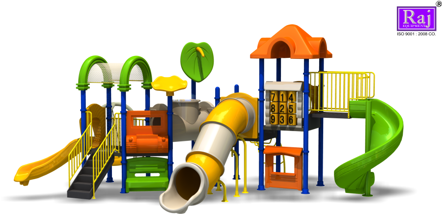 Colorful Childrens Playground Equipment