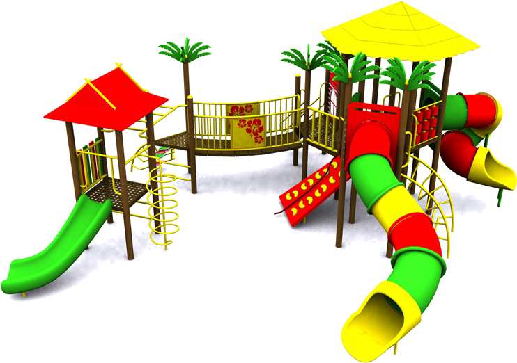 Colorful Childrens Playground Equipment