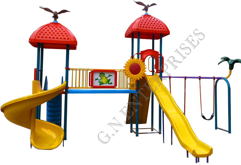 Colorful Childrens Playground Equipment