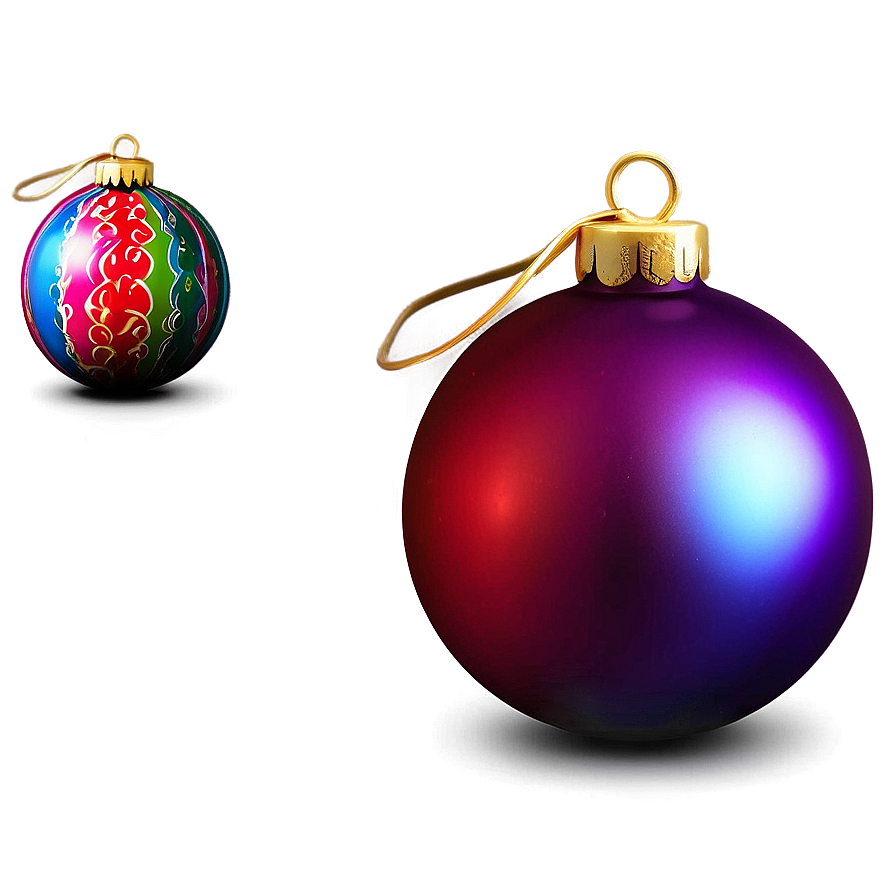 Colorful Christmas Balls Png 06122024