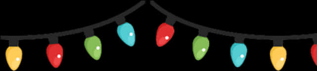 Colorful Christmas Lights Banner