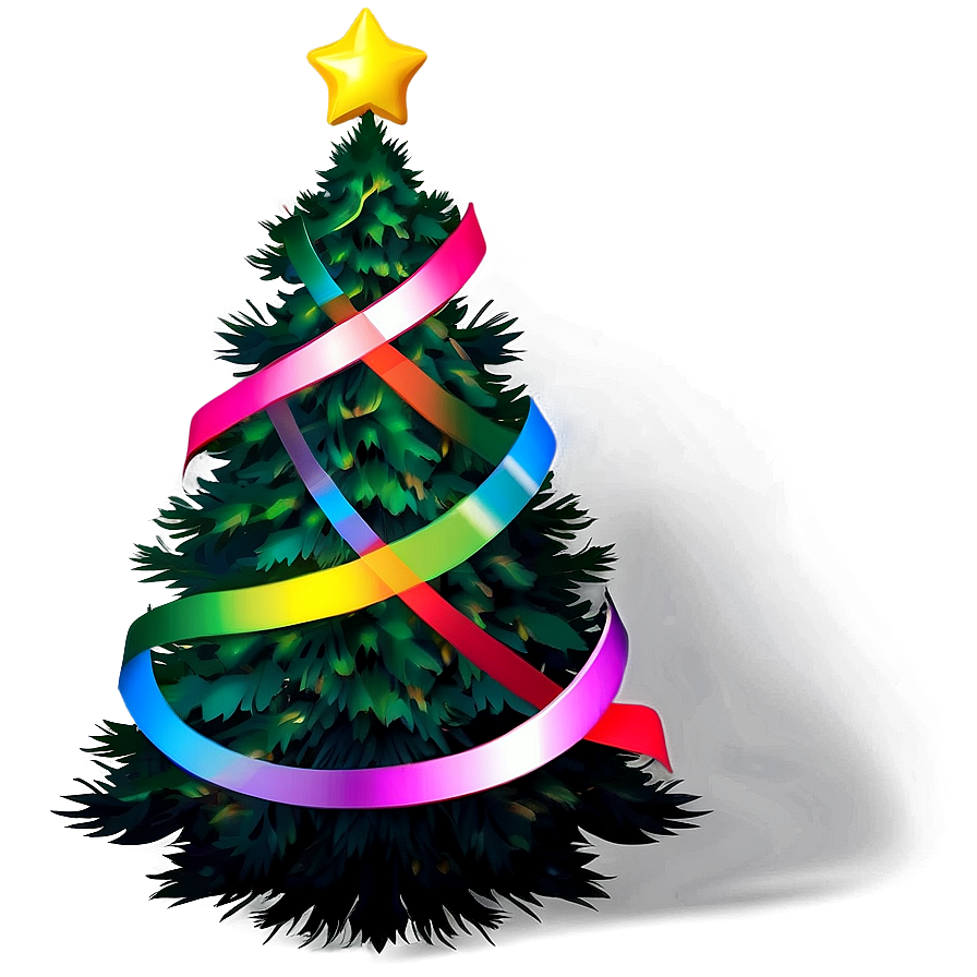 Colorful Christmas Tree PNG fhk35 PNG with transparent background